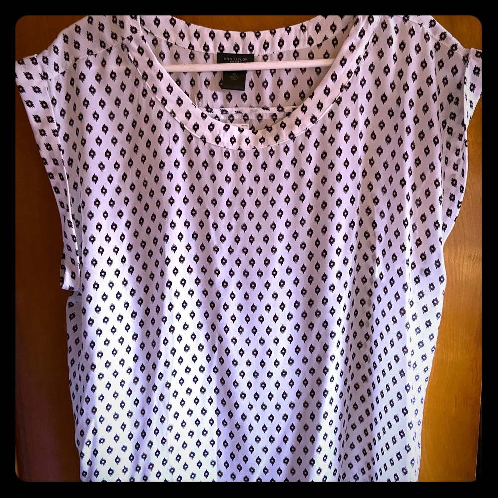 Ann Taylor Factory Cap Sleeved Blouse